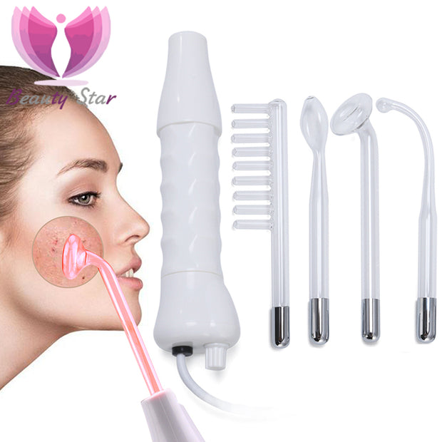 Electrotherapy Wand Glass Tube Acne Skin Facial Machine