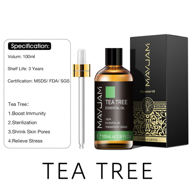 Pure Natural Tea Tree Sandalwood Essential Oils