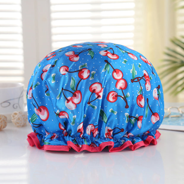 Thick Waterproof Bath Hat Double Layer Shower Hair Cover