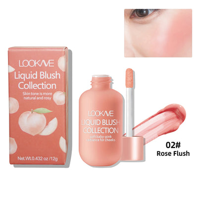 4 Color Liquid Blush Natural Brighten Cheek Skin Tone Makeup